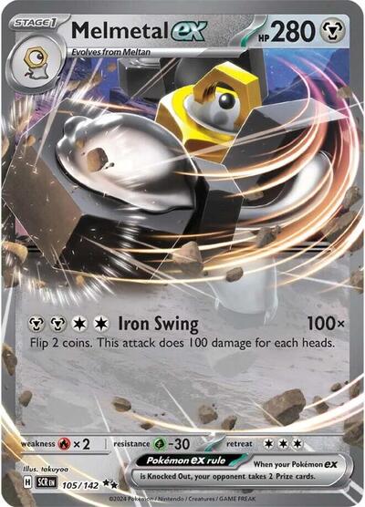 Melmetal ex - 105/142 (Double Rare) [SCR-105-DR]