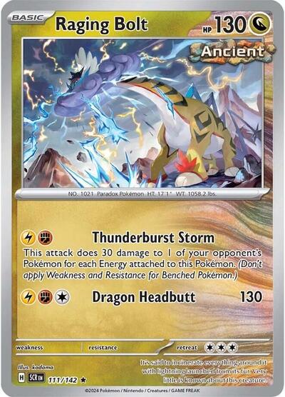 Raging Bolt - 111/142 (Rare) [SCR-111-R]