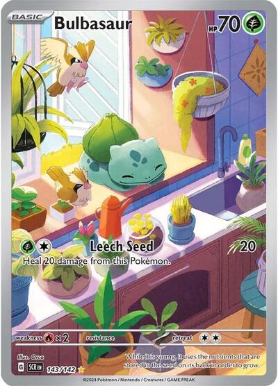 Bulbasaur - 143/142 (Illustration Rare) [SCR-143-IR]