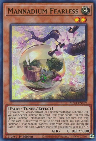 Mannadium Fearless (Ultra Rare) [MP24-EN189-UR]