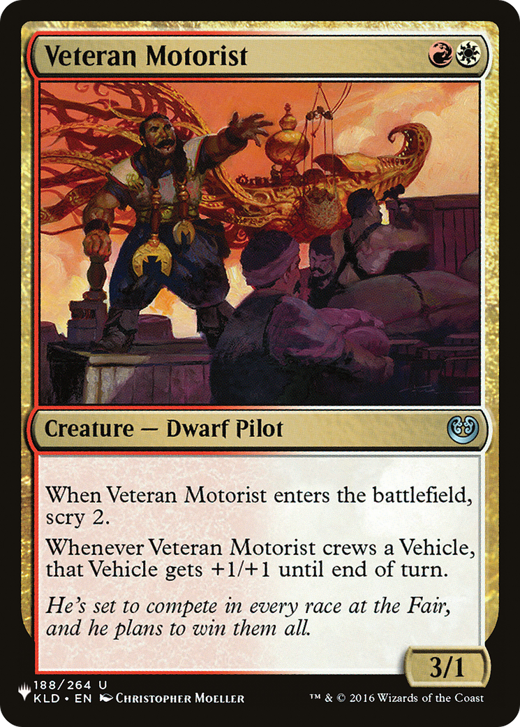 Veteran Motorist [PLST-KLD-188]
