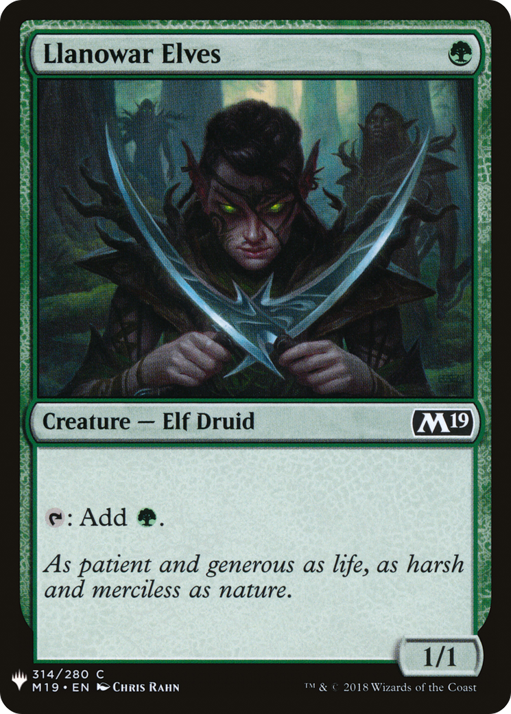 Llanowar Elves [PLST-M19-314]