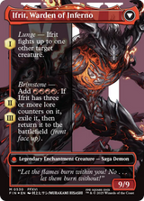 Clive, Ifrit's Dominant // Ifrit, Warden of Inferno - Borderless - Surge Foil - Full Art [FIN-530]