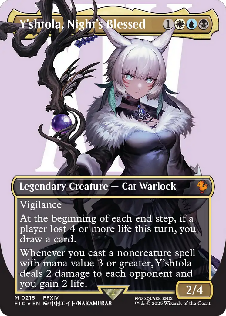 Y'shtola, Night's Blessed - Borderless - Surge Foil - Full Art [FIC-215]