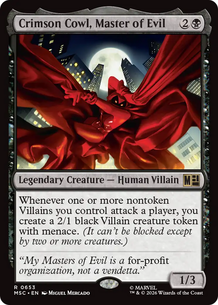 Crimson Cowl, Master of Evil [MSC-653]