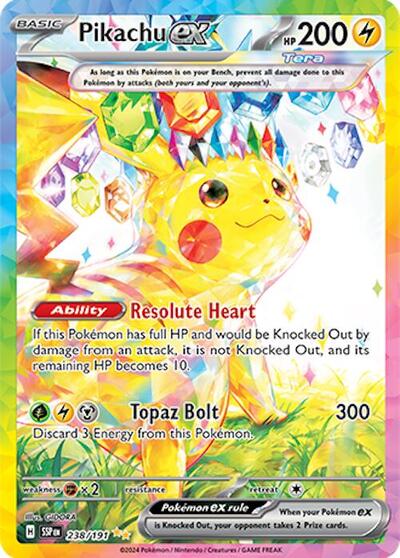 Pikachu ex - 238/191 (Special Illustration Rare) [SSP-238-SIR]