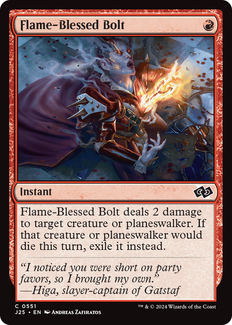 Flame-Blessed Bolt [J25-551]