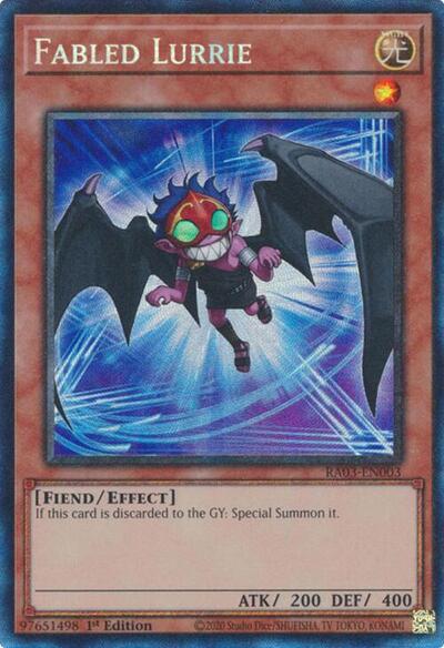 Fabled Lurrie (Prismatic Collector's Rare) [RA03-EN003-PCR]