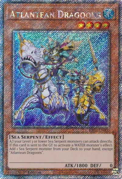 Atlantean Dragoons (Platinum Secret Rare) [RA03-EN006-PlSR]