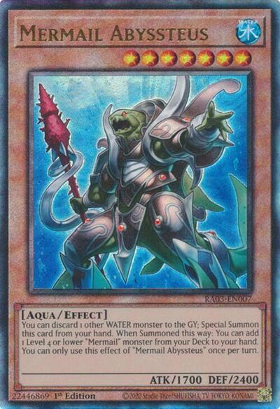 Mermail Abyssteus (Prismatic Ultimate Rare) [RA03-EN007-PUR]
