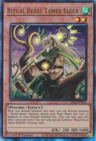 Ritual Beast Tamer Elder (Prismatic Ultimate Rare) [RA03-EN012-PUR]