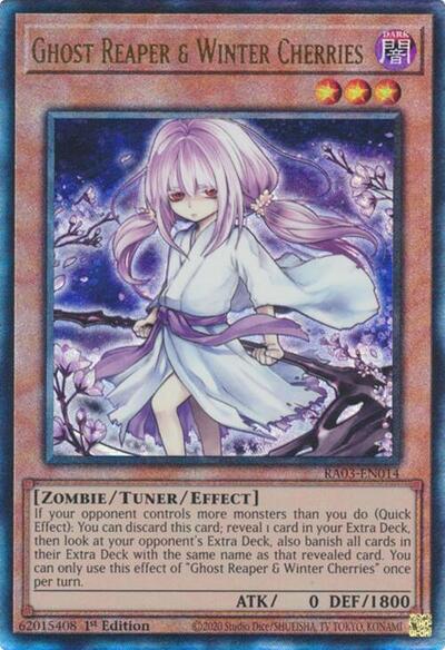 Ghost Reaper & Winter Cherries (Prismatic Ultimate Rare) (Alternate Art) [RA03-EN014-PUR-ALT]