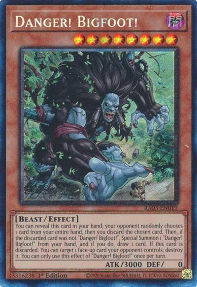Danger! Bigfoot! (Prismatic Collector's Rare) [RA03-EN019-PCR]