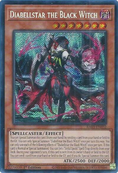 Diabellstar the Black Witch (Secret Rare) [RA03-EN032-SeR]