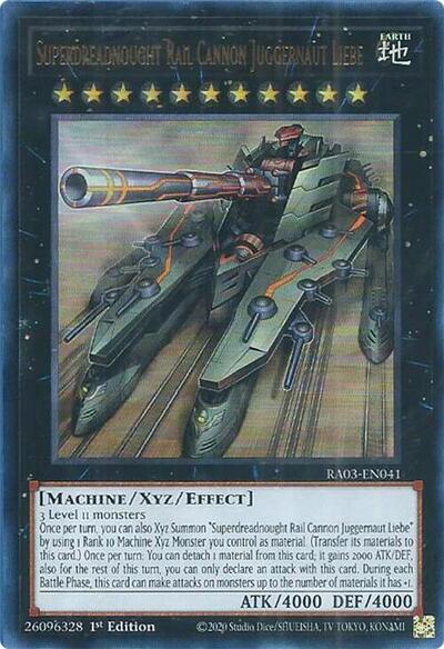 Superdreadnought Rail Cannon Juggernaut Liebe (Ultra Rare) [RA03-EN041-UR]