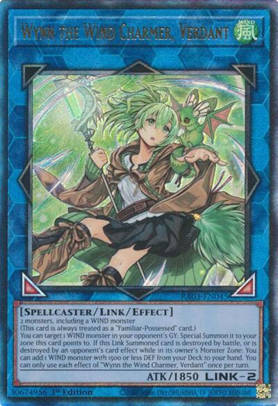 Wynn the Wind Charmer, Verdant (Prismatic Ultimate Rare) [RA03-EN045-PUR]