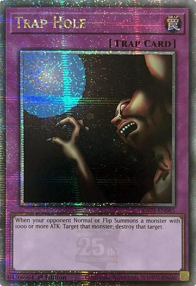 Trap Hole (Quarter Century Secret Rare) [RA03-EN085-QCSR]