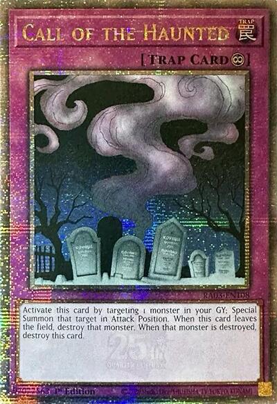 Call of the Haunted (Quarter Century Secret Rare) [RA03-EN108-QCSR]