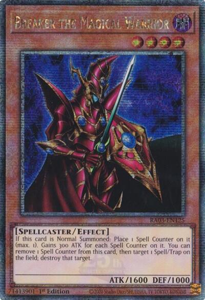 Breaker the Magical Warrior (Quarter Century Secret Rare) [RA03-EN125-QCSR]