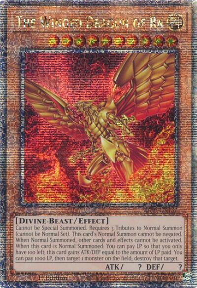 The Winged Dragon of Ra (Quarter Century Secret Rare) [RA03-EN137-QCSR]
