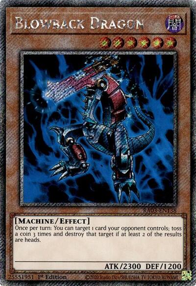 Blowback Dragon (Platinum Secret Rare) [RA03-EN138-PlSR]