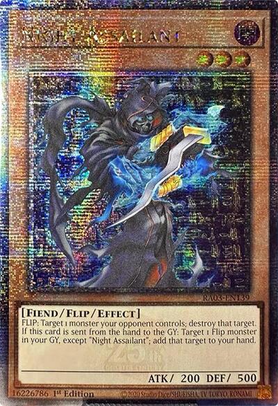 Night Assailant (Quarter Century Secret Rare) [RA03-EN139-QCSR]