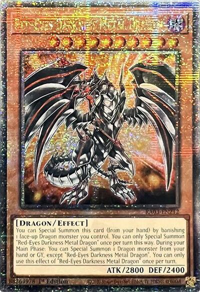 Red-Eyes Darkness Metal Dragon (Quarter Century Secret Rare) [RA03-EN212-QCSR]