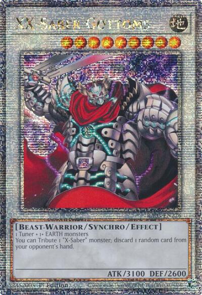 XX-Saber Gottoms (Quarter Century Secret Rare) [RA03-EN226-QCSR]