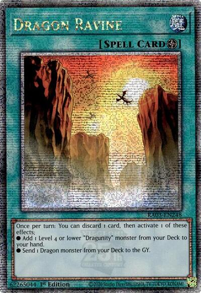 Dragon Ravine (Quarter Century Secret Rare) [RA03-EN248-QCSR]