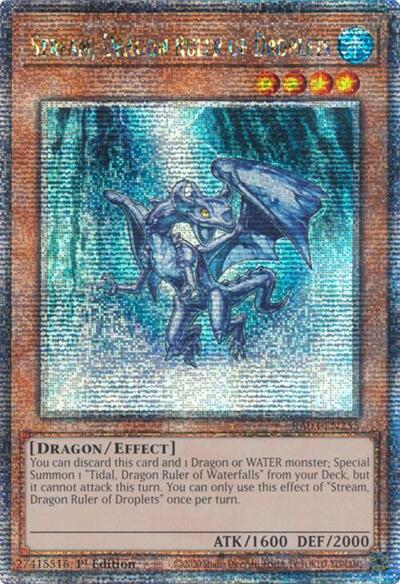 Stream, Dragon Ruler of Droplets (Quarter Century Secret Rare) [RA03-EN255-QCSR]