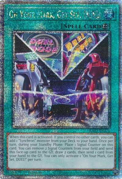 On Your Mark, Get Set, DUEL! (Quarter Century Secret Rare) [RA03-EN276-QCSR]