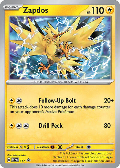 Zapdos - 157 (Promo) [SVP-157-PROMO]
