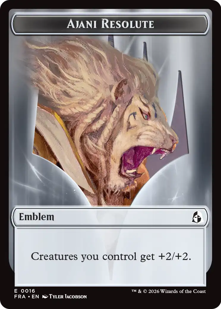 Ajani Resolute Emblem [TFRA-16]