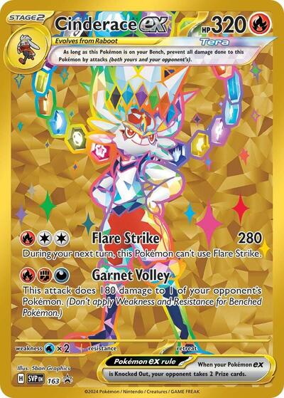 Cinderace ex - 163 (Promo) [SVP-163-PROMO]