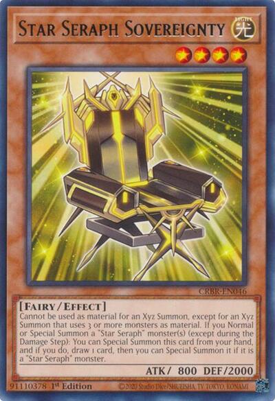 Star Seraph Sovereignty (Rare) [CRBR-EN046-R]