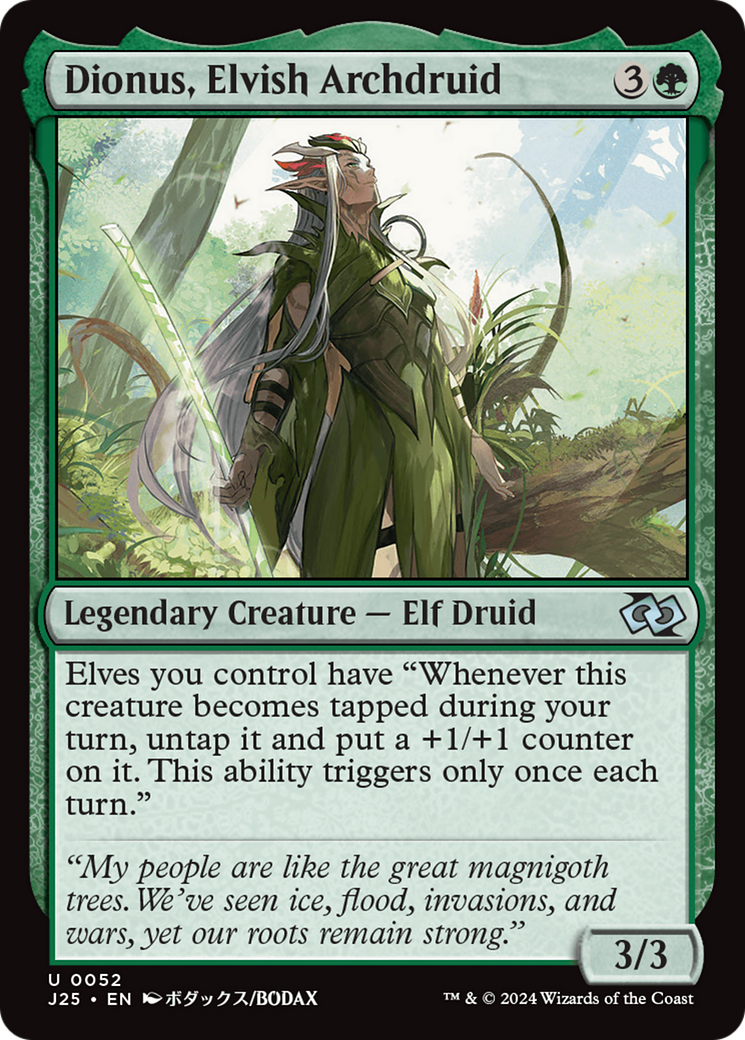 Dionus, Elvish Archdruid [J25-52]