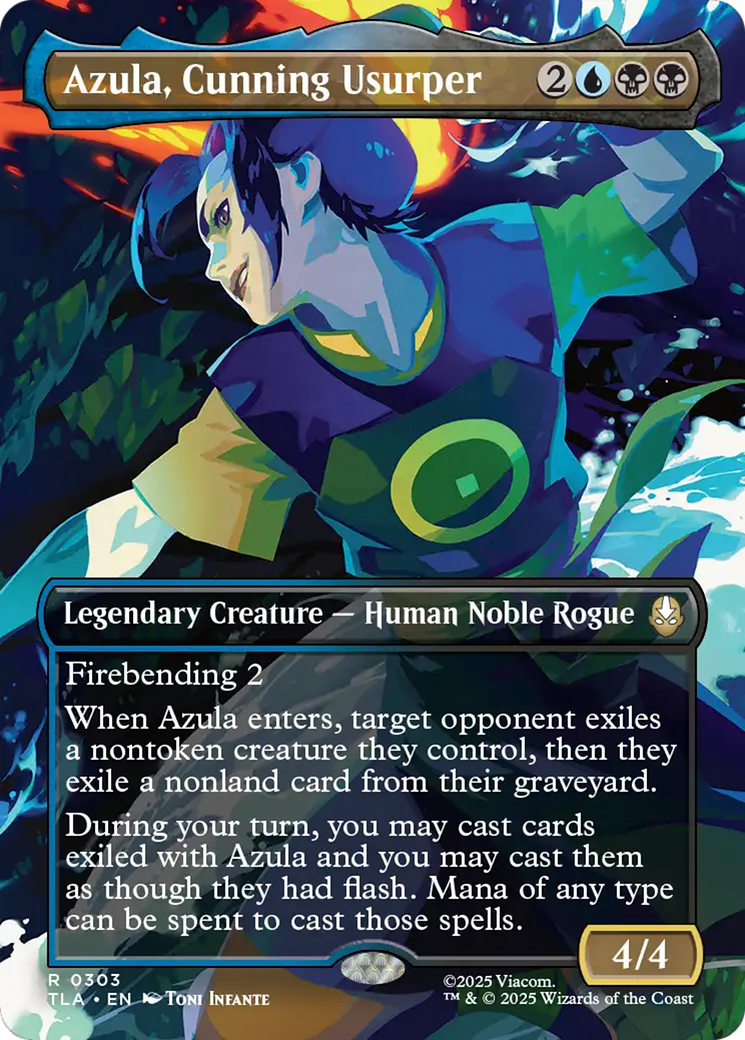 Azula, Cunning Usurper - Borderless - Full Art [TLA-303]