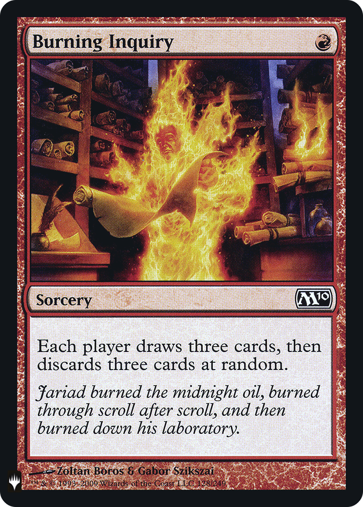 Burning Inquiry [PLST-M10-128]