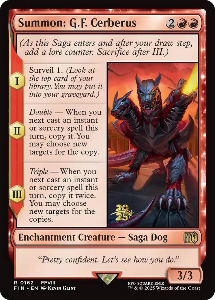 Summon: G.F. Cerberus - Prerelease Promo [PFIN-162s]