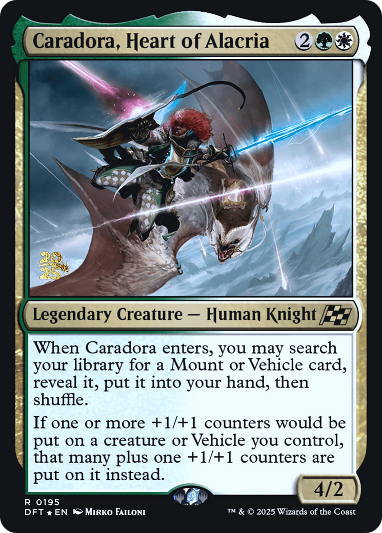 Caradora, Heart of Alacria - Prerelease Promo [PDFT-195s]