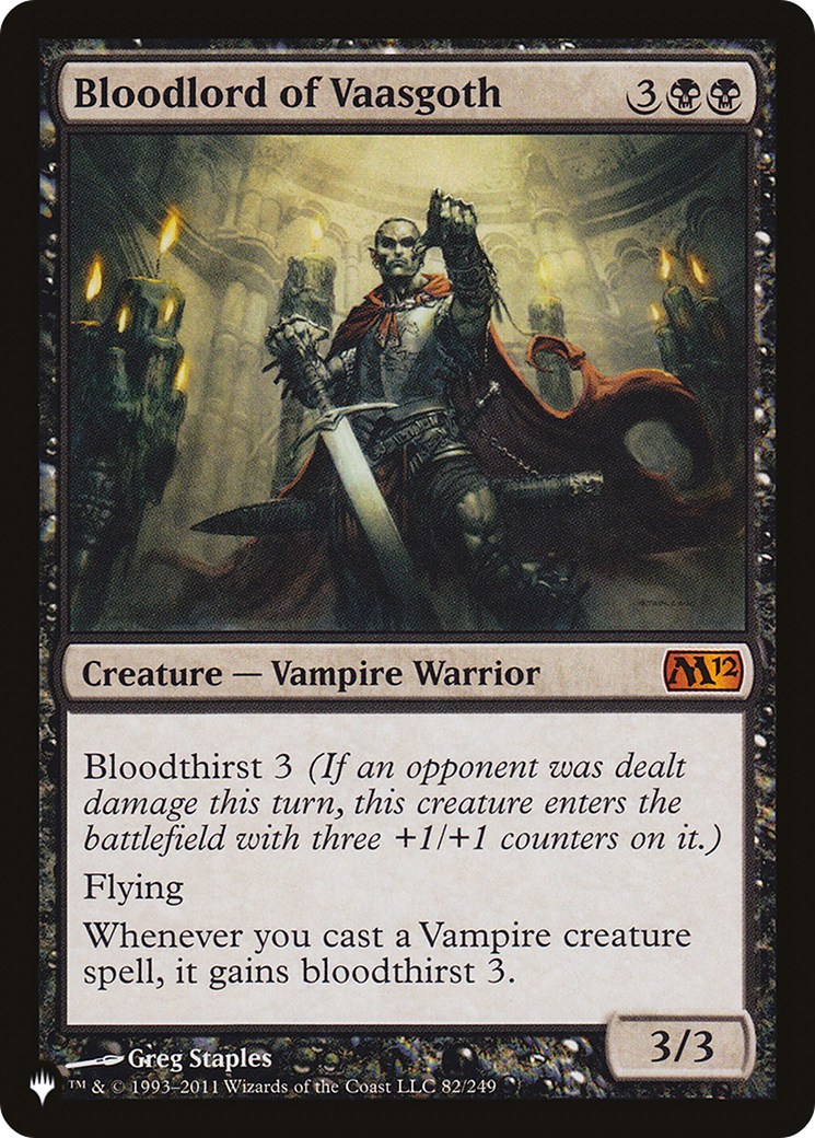 Bloodlord of Vaasgoth [PLST-M12-82]