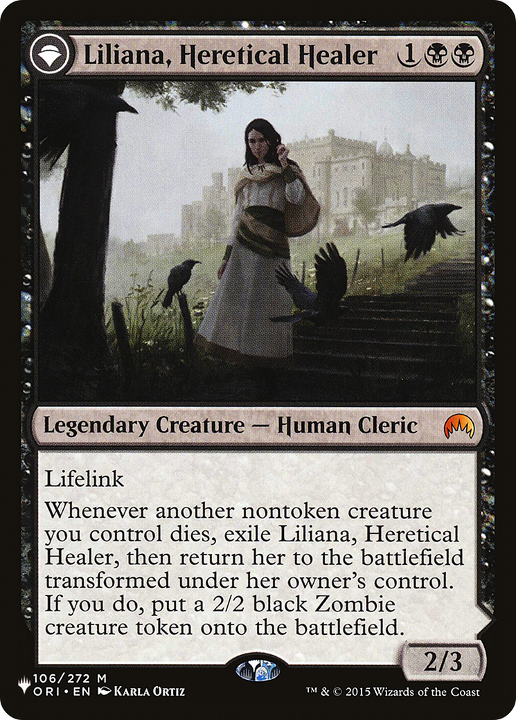 Liliana, Heretical Healer // Liliana, Defiant Necromancer [PLST-ORI-106]