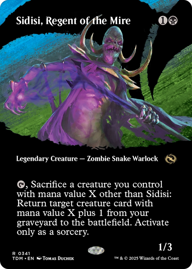 Sidisi, Regent of the Mire - Borderless - Showcase - Full Art [TDM-341]