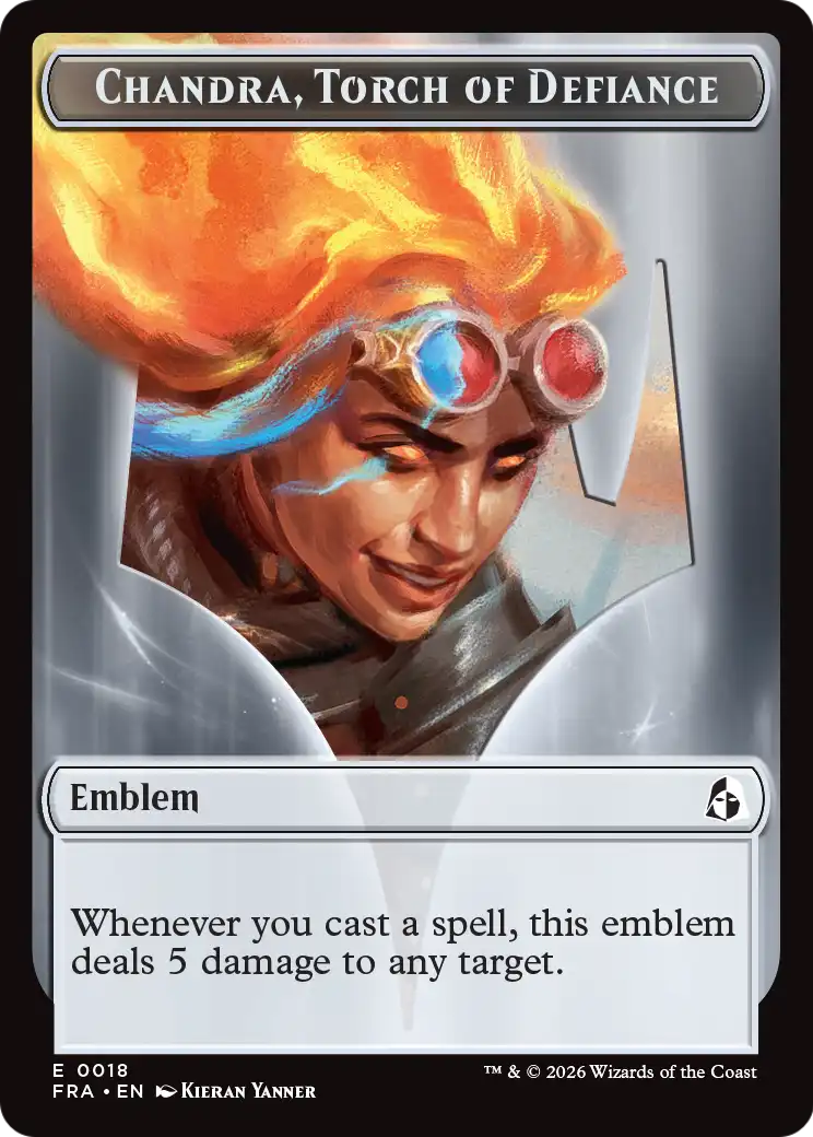 Chandra, Torch of Defiance Emblem [TFRA-18]