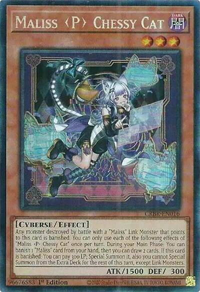 Maliss P Chessy Cat (Collector's Rare) [CRBR-EN016-CR]