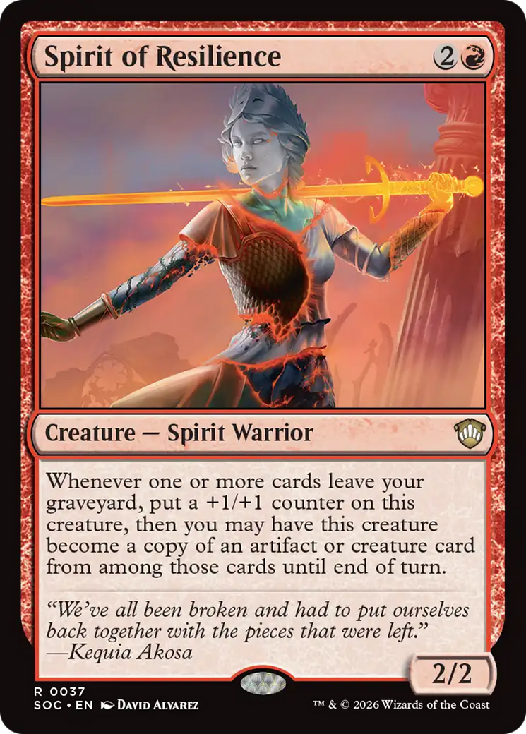 Spirit of Resilience [SOC-37]