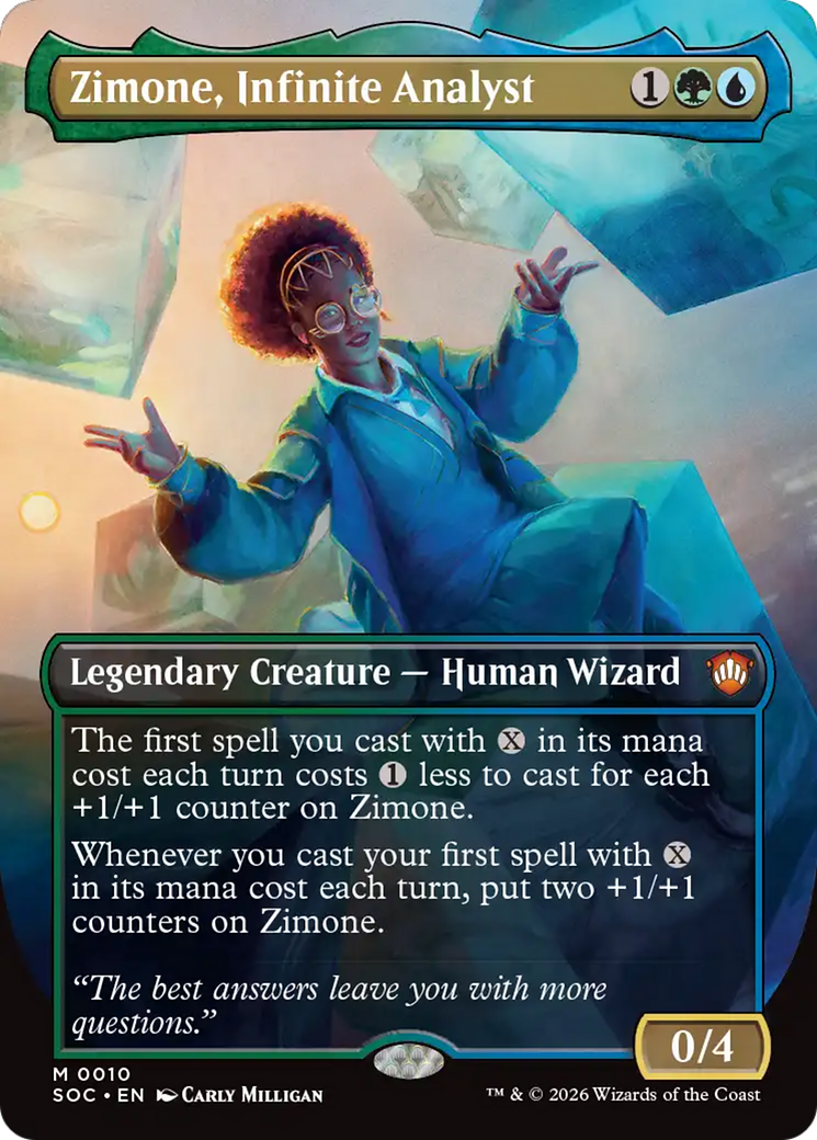 Zimone, Infinite Analyst - Borderless - Full Art [SOC-10]