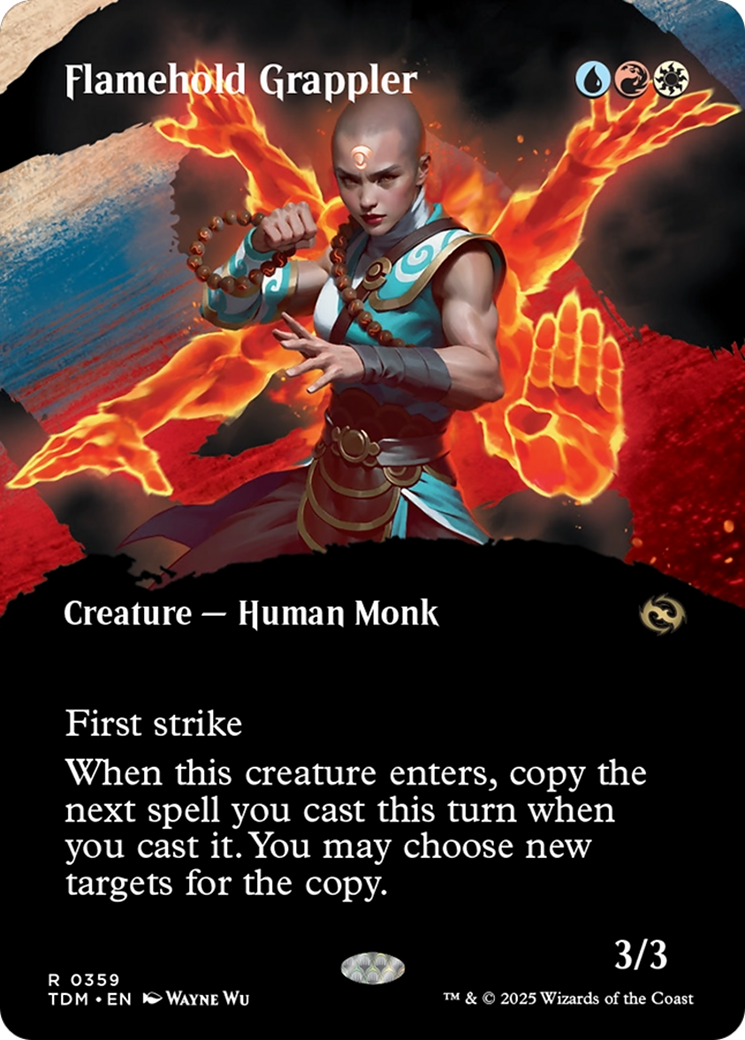 Flamehold Grappler - Borderless - Showcase - Full Art [TDM-359]