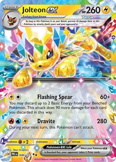 Jolteon ex - 030/131 (Double Rare) [PRE-030-DR]