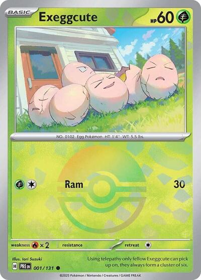 Exeggcute (Poke Ball Pattern) - 001/132 (Common) [PRE-001-C]